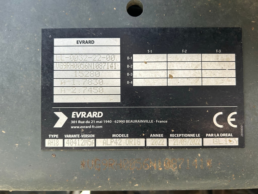 Pulverisateur automoteur EVRARD ALPHA 4100 EVOII Ecodrive - photo slide 5