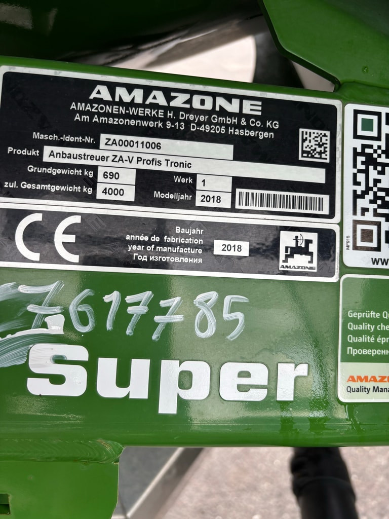 Epandeur engrais AMAZONE ZAV 3200 - photo slide 7