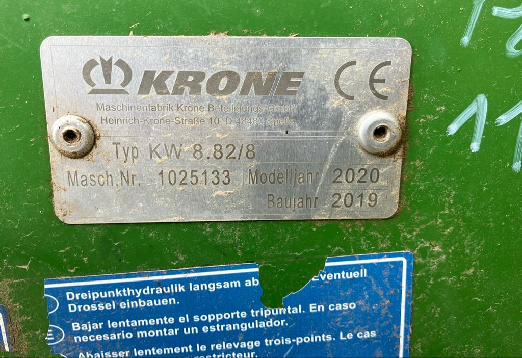 Faneuse KRONE KW 8.82/8 - photo slide 6