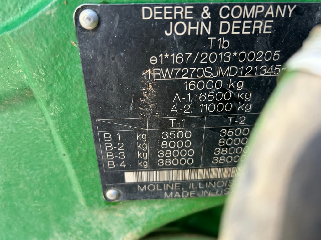 Tracteur JOHN DEERE 7R 270 - photo slide 14