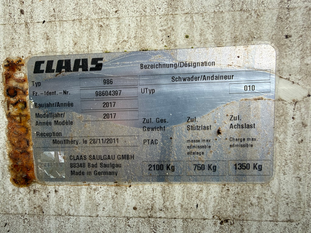 Andaineur CLAAS Liner 2700 - photo slide 6