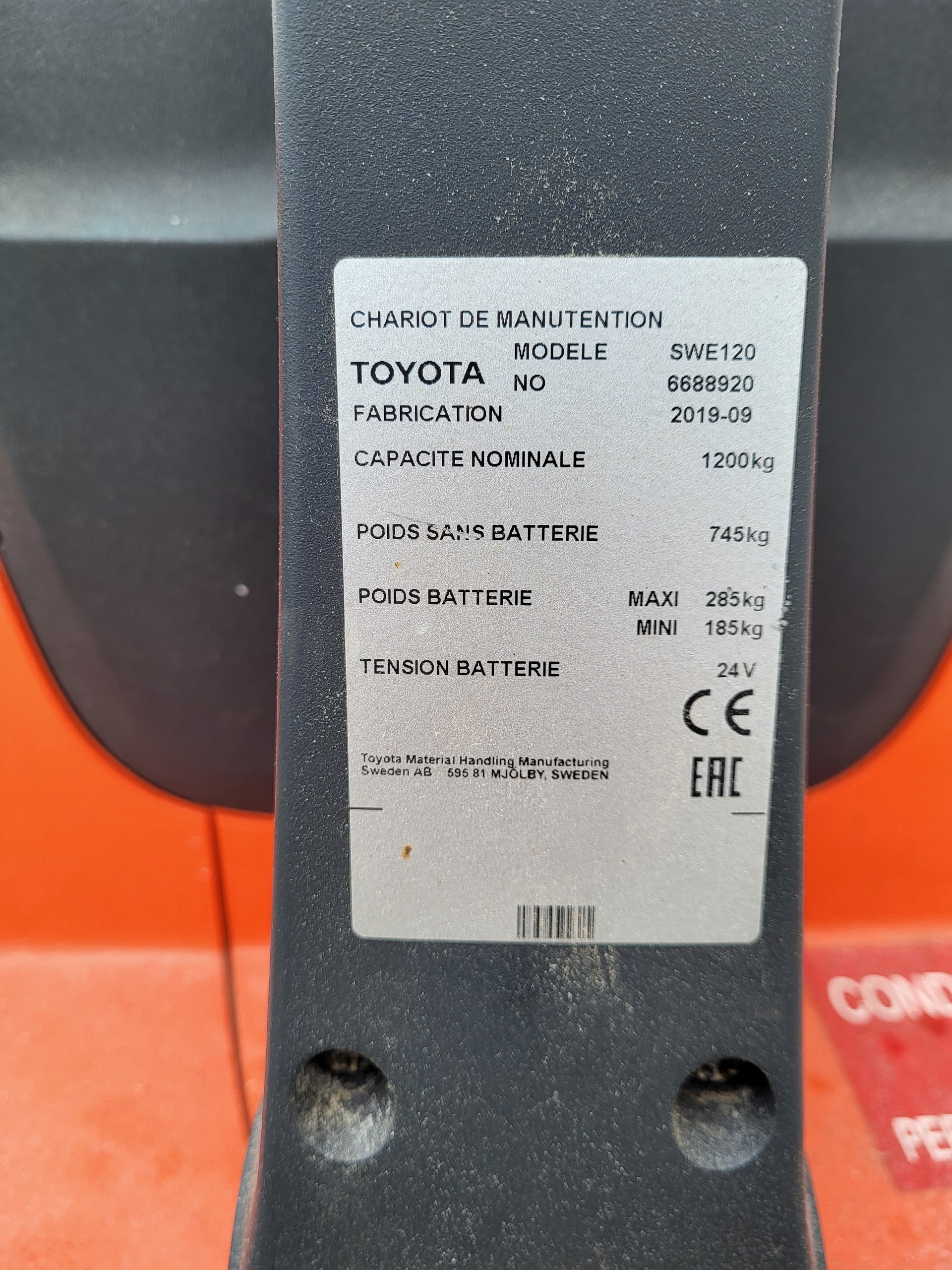 Gerbeur TOYOTA SWE120 - photo slide 5