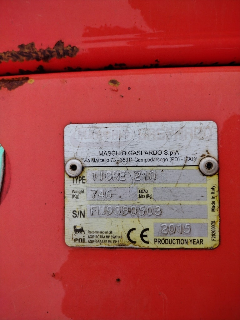 Broyeur MASCHIO TIGRE 210 - photo slide 7