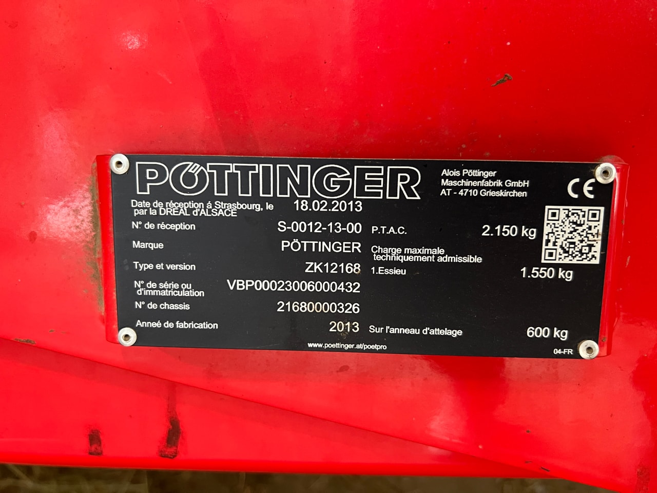 Faneuse POTTINGER HIT 10.11 T - photo slide 5