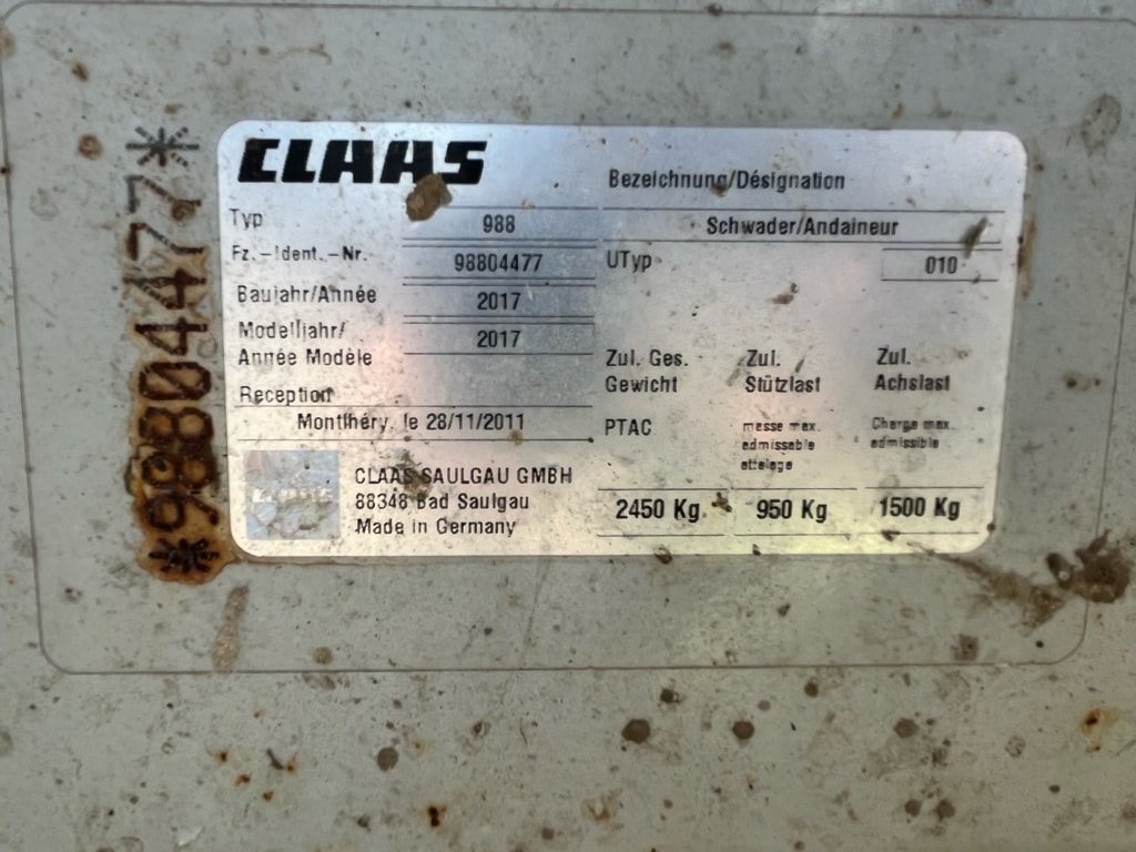 Andaineur CLAAS Liner 2900 - photo slide 9
