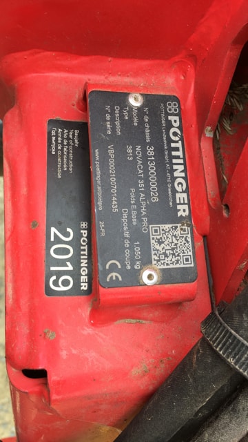Faucheuse POTTINGER Novacat 351 alpha pro - photo slide 6