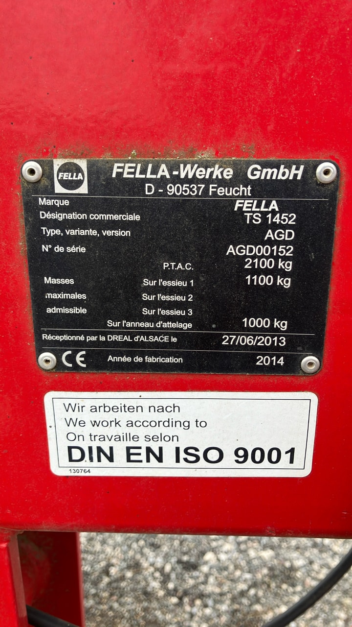 Andaineur FELLA TS 1452 - photo slide 4