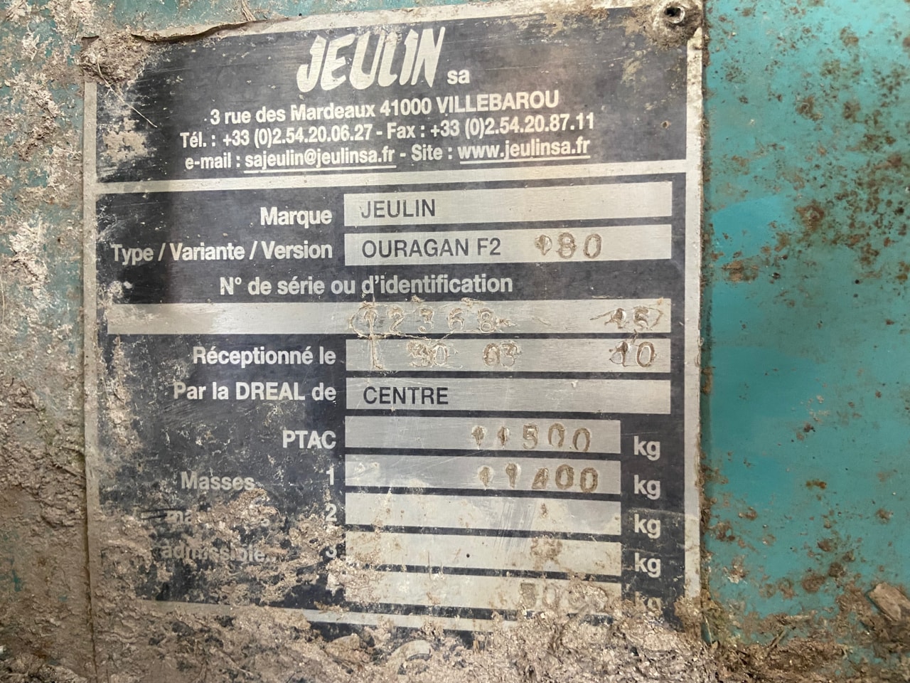 Pailleuse JEULIN Ouragan F2 - photo slide 7