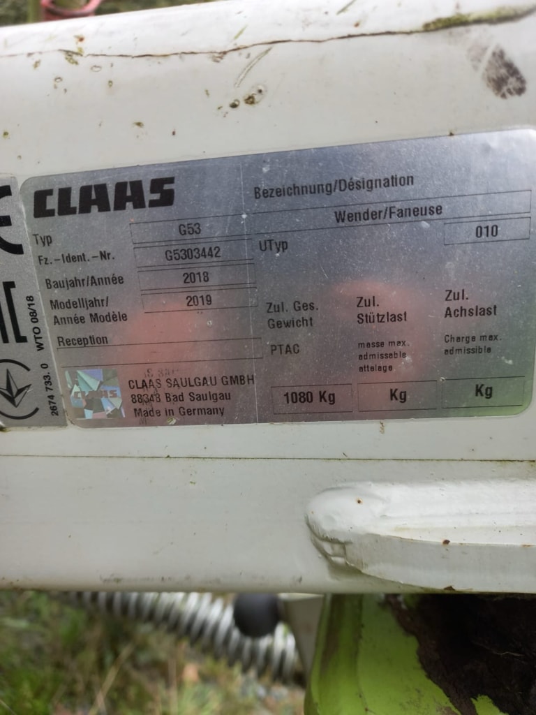 Faneuse CLAAS VOLTO 800 - photo slide 6