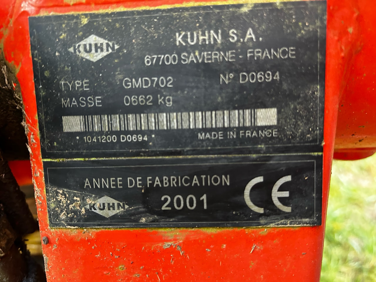 Faucheuse KUHN Gmd 702  - photo slide 6